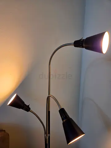 IKEA Floor Lamp — Black Metal