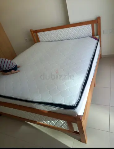 Brand new Solid wood king size Family bed with Mattress Available