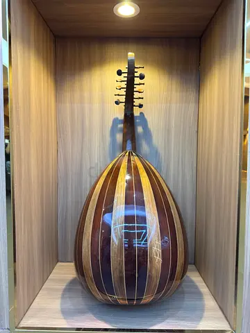 Luxury Wood Damascus Arabic Oud Machine with Padded Bag