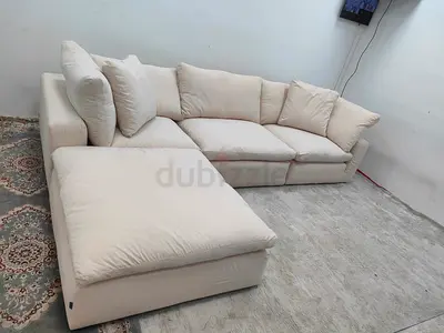 Marina Homes luscious linen cloud feather sofa