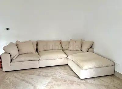 As perfect condition marina home luscious sofa with footstool