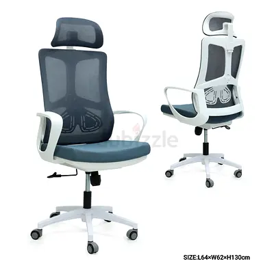 Ergonomic Mesh Office Chair with Headrest — Good Condition