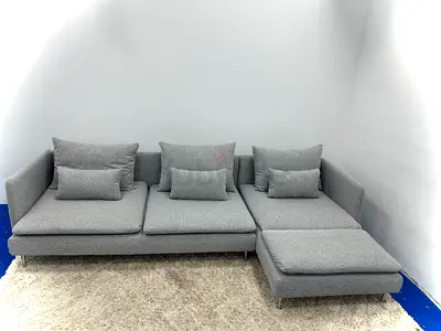 IKEA soderhamn light grey color lshape sofa