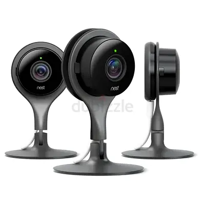 Google Nest Cam Indoor Security Cameras 3-Pack in Black