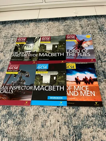 GCSE Literature Textbooks Collection — Macbeth, Lord of the Flies, Inspector Calls, Dr Jekyll