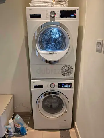 Bosch brand Separate washer and dryer 9kg  series 8 model  modern technology With WiFi option