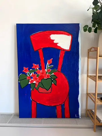 Original Acrylic Painting on Canvas (Modern Primitive / Contemporary