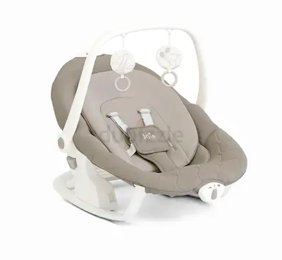 Joie Baby Rocker/Seat — Light Beige, Gentle Vibration  Toy Arch