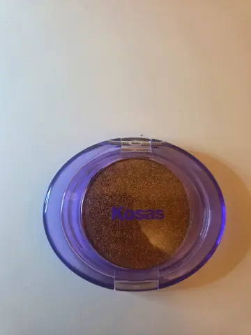 Kosas single eyeshadow — golden bronze, embered