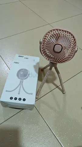 Portable USB Rechargeable Mini Tripod Fan - Pink