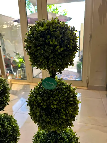 Boxwood Outdoor Topiary Set of 2 fake plant