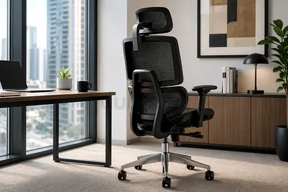 Locus Black High Back Ergonomic Chair | Premium Office Chair Dubai UAE