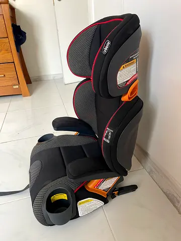 Chicco Child Booster Car Seat (Highback, Grey/Black) - Good Condition