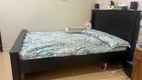 Cot/Bed Frame with bed and pillows for Sale with pillow