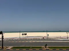Ajman apartment for rent One Bedroom Hall direct Ajman Corniche view three balconies spacious layout