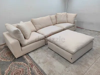 Marina Homes luscious linen cloud feather 🪶 filled modular sofa