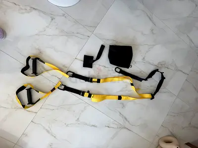 TRX-style Suspension Trainer Straps with Handles and Anchor