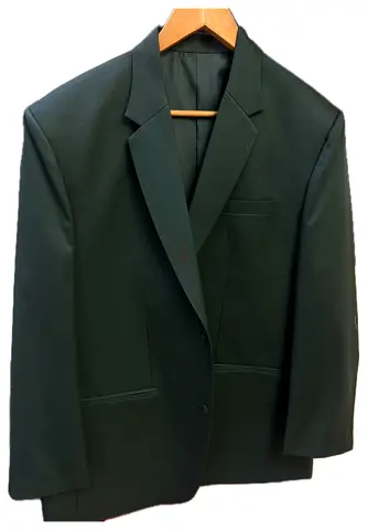 Dark Green Mens Blazer - Classic double  Button  Jacket size large brand new