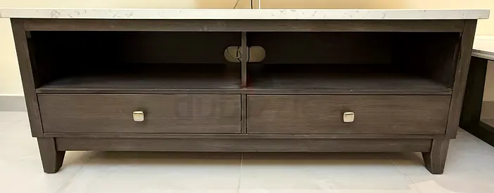 Marble top Tv Unit with drawers