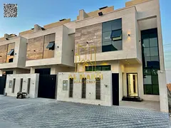 Townhouse for sale in Al Helio 2, Ajman | 5 master bedrooms + roof terrace | 3 floors | Registration