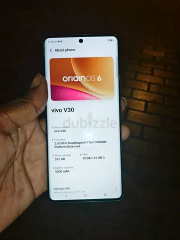 Vivo V30 | 512GB Storage | 24GB RAM (12+12) | Like New Condition
(Phone only)