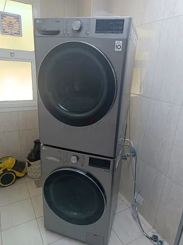 LG Brand Latest New Steam Model Separate Set Washer and Dryer ,  10kg Washer and 9kg Dryer