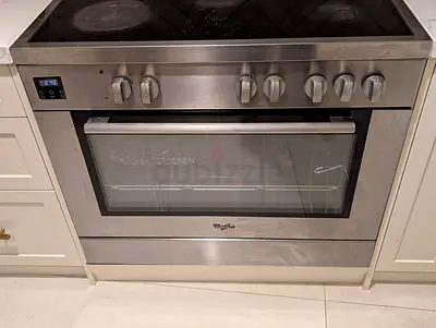 Stainless Steel Freestanding Electric  with Ceramic Hob 60 × 90 CMS