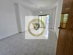 Clean 2BR apartment for annual rent in Al Qasimia Al Nad, open view, balcony, free A/C, spacious lay