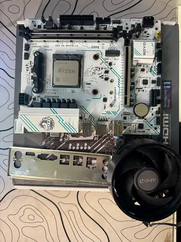 Ryzen 5 2600 with B450 motherboard and Stock cooler