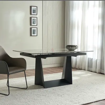 Ethel Extendable Dining Table – Ceramic Top – Excellent Condition