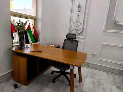 Wooden L-Shaped Office/Family Desk with Storage Unit with chair- 2 sets-Could buy one