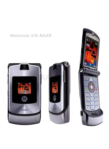 Motorola Razr V3 Silver - Working Flip Phone