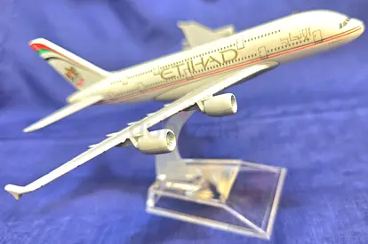 Beautiful brand new Ethiad model plane 16 cms big is available for sale.