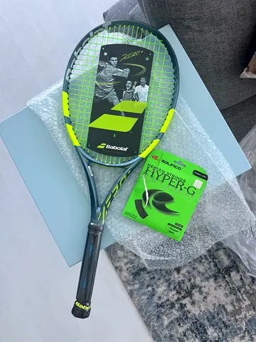 Brand New Babolat Pure aero+ Babolat Tennis Racket with Solinco strings
