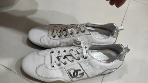 White dolce Gabbana shoes