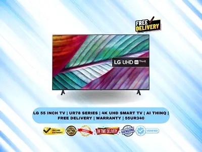 LG 55 Inch TV | UR78 Series | 4K UHD Smart TV | AI ThinQ | Free Delivery | Warranty | 55UR340