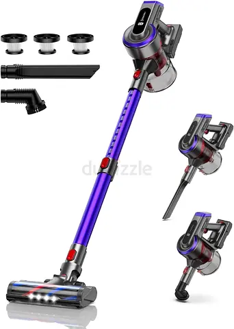 Cordless Stick Vacuum Cleaner with Multiple Attachments - Lightweight