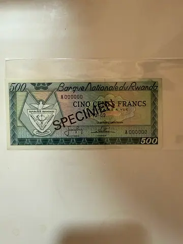 Rwanda Specimen Note