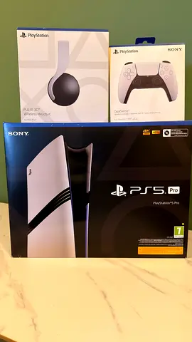 PlayStation 5 Pro Console with DualSense Controller and Pulse 3D Headset