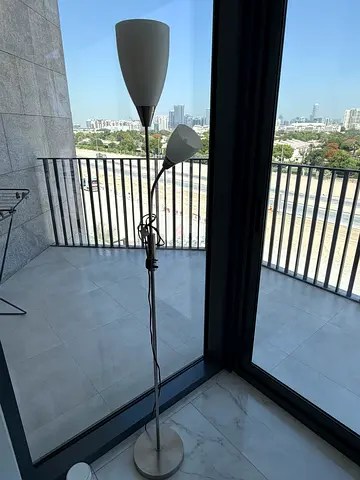 Floor lamp with double shades — simple modern design