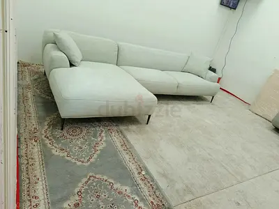 Very comfortable loom collection Amelia silver lshape sofa