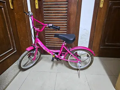 Pink childrens bicycle - used, good condition