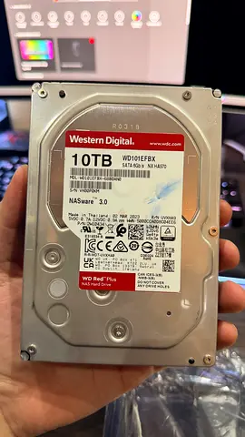 WD Red Plus 10TB NAS Hard Drive | WD101EFBX | Lightly Used | Perfect Condition