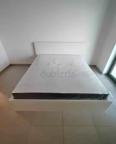 Malam queen size bed 160/200cm bed with 2 storage drawers underneath and Ikea mattress is available