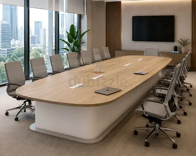 Elvia-L Large Sized Conference Table (20-24 Person) | Premium Boardroom Table Dubai UAE