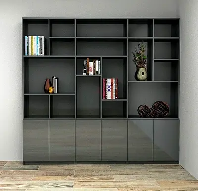 Bookcase with Lower Cabinets