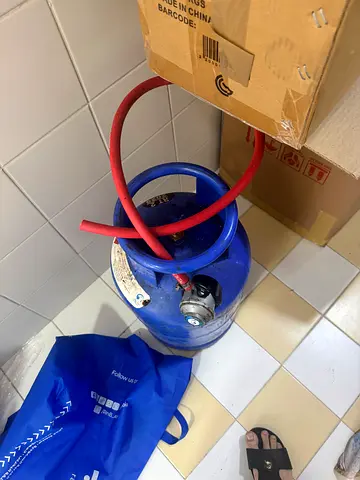 Cylinder gas with 50% gas with regulator and hose