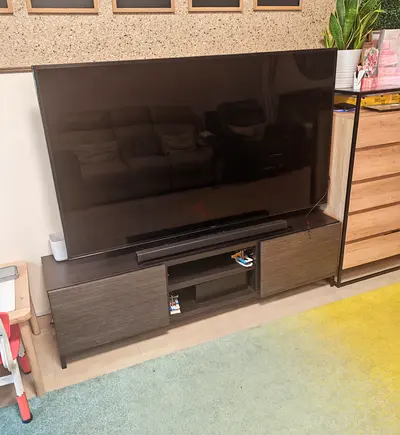 75 inch Flat Screen LED TV with Soundbar (Good Working Condition)