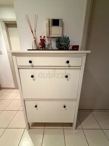 Solid wood IKEA Hemnes shoe cabinet