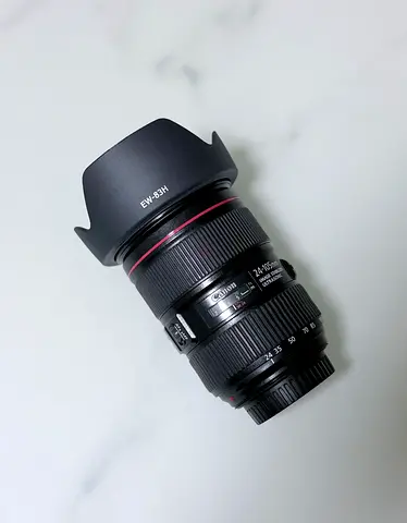 Canon EF 24-105mm f/4L IS Version II USM Lens with Hood - Good Condition - 1800/-